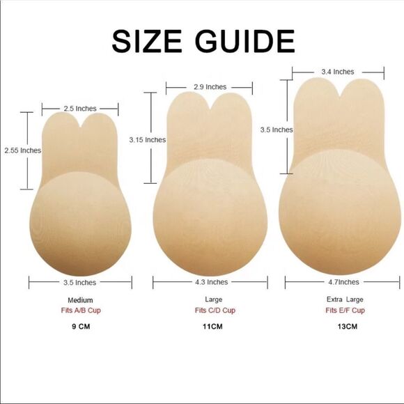 NWT Invisible Push Up Bra Nipple Cover - Picture 10 of 14